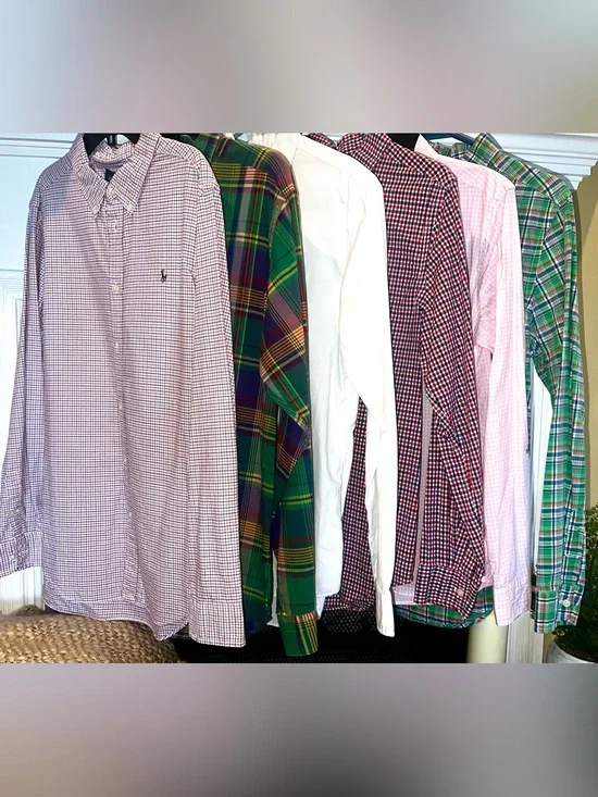 Boy’s Ralph Lauren Button-Down Shirts - Lot of 6 Excellent Condition