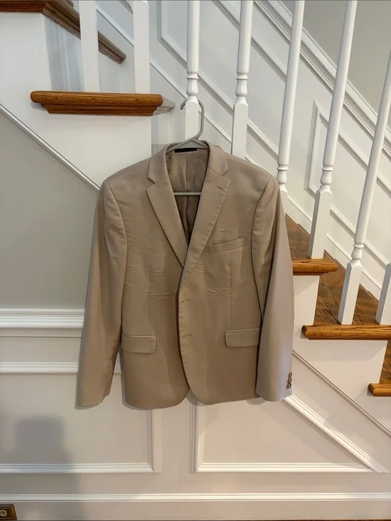 Ralph Lauren Tan Single-Breasted Blazer