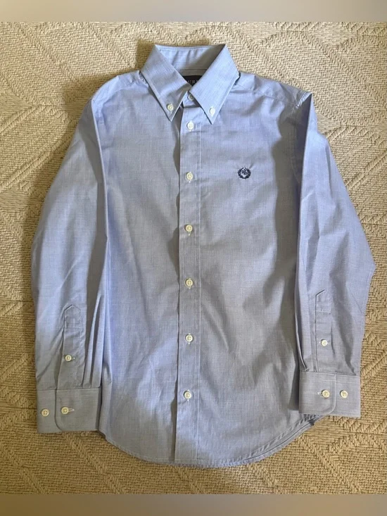 Ralph Lauren. Boy’s Light Blue Button-Down Dress Shirt. Size 10