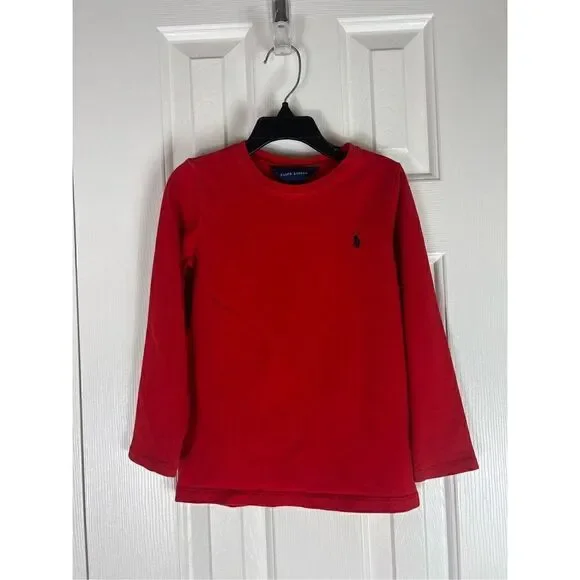 Ralph Lauren Childs Red Shirt Size 6
