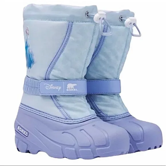 Disney x Sorel Frozen 2 Elsa Flurry Snow Boots NIB Big Kids 5 Blue