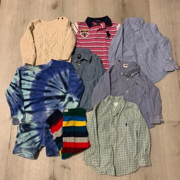 Big Bundle Set‎ of 7 Boys Clothes Ralph Lauren & Gap 2T