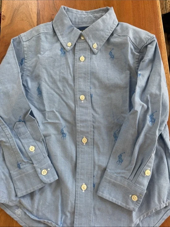 NWOT Ralph Lauren Button-Down Oxford with Pony Embroidery