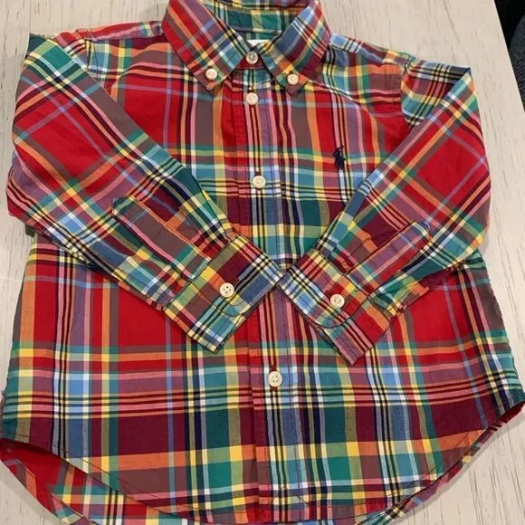 Ralph Lauren Kids Multicolor Plaid Button-Down Shirt Boys