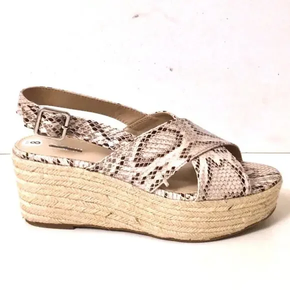 Bar||| BIANKA platform wedges espadrilles sz 8 EUC