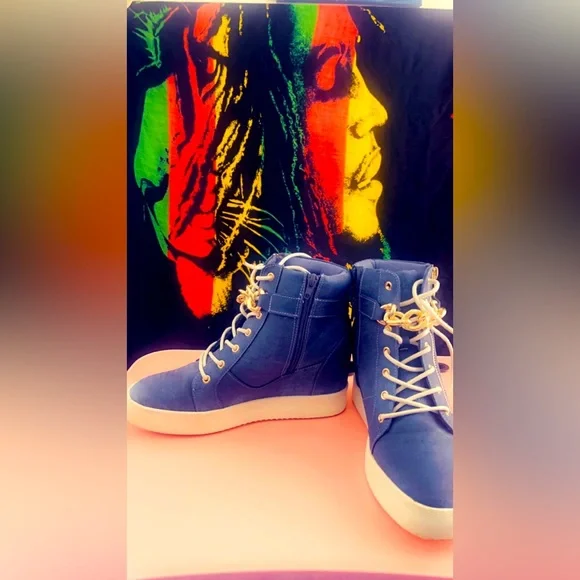 Women's Navy High-Top Platform Sneakers - Unbranded