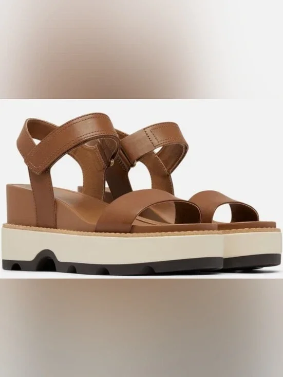 Sorel Women's Joanie™ IV Y Strap Wedge Sandals Size 7 Like New