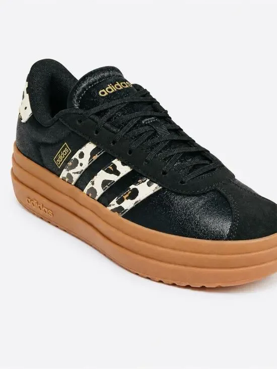 Adidas VL Court Bold Platform Sneakers Aurora Coffee/Crystal Linen Color Way 8.5
