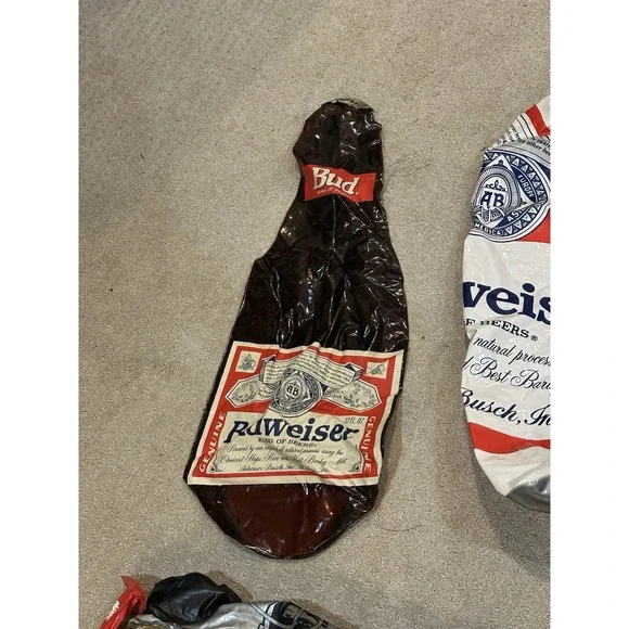 Vintage‎ Budweiser Inflatable Blowup Bar Decors Lot