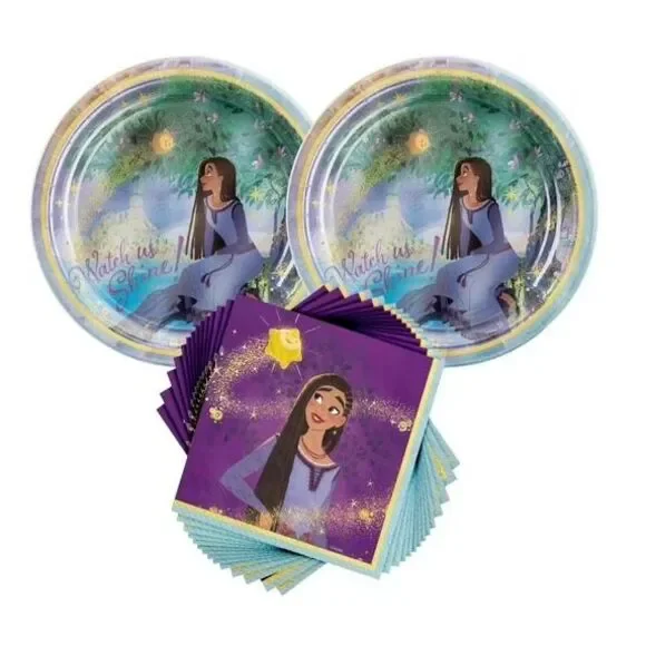 Disney Wish Birthday Party Supplies Bundle for 16 Guests NEW