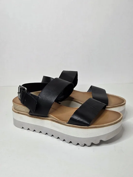 Dolce Vita Size 6 Moxie Black/ Gray Platform Sandals