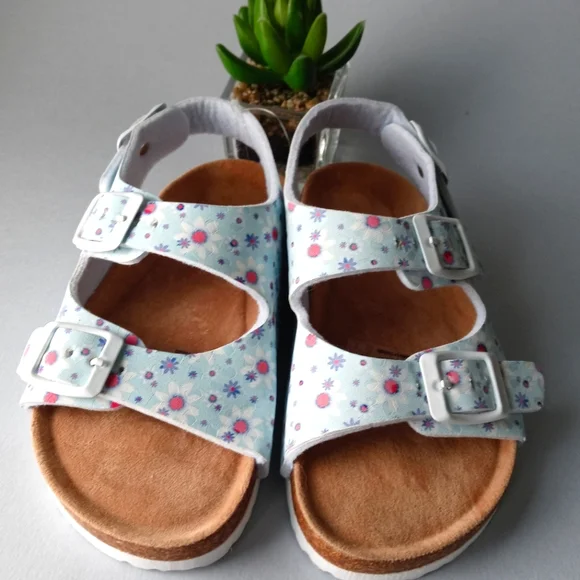 Sandals Toddler  9/10 Floral Adjustable Straps  Comfortable And Fresh Casual