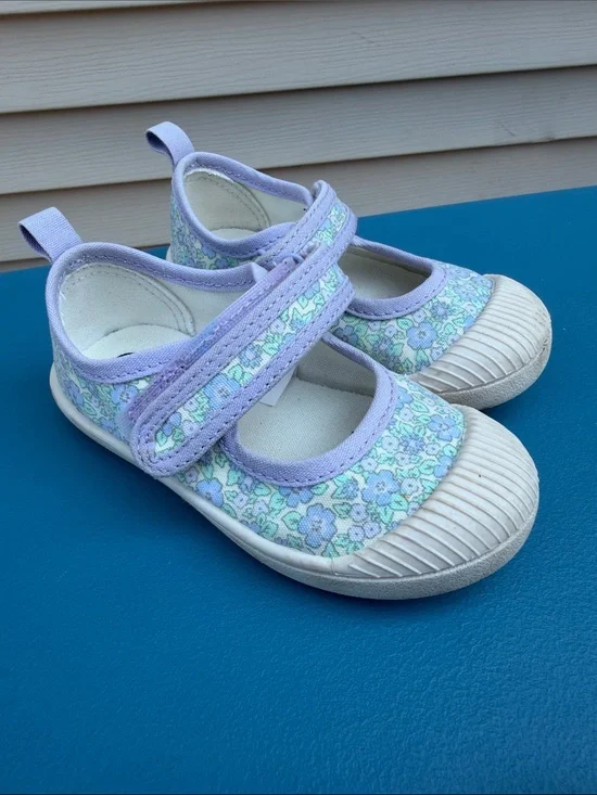 Cat & Jack Lavender Floral Mary Jane Sandals