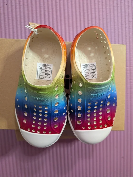 Native Kids Jefferson Rainbow Slip-On Shoes