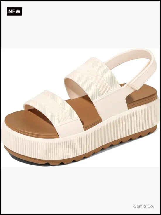 Women's Chunky Wedge Platform Sandals Waterproof Summer Walking Shoes