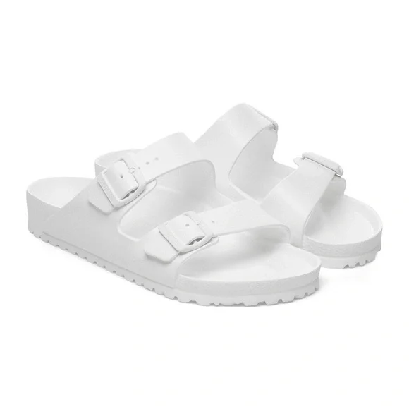 Birkenstock White Arizona EVA Sandals Big Kids US Size 1-1.5 EU Size 32