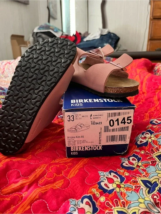 Birkenstock Kids Arizona Sandals Pink
