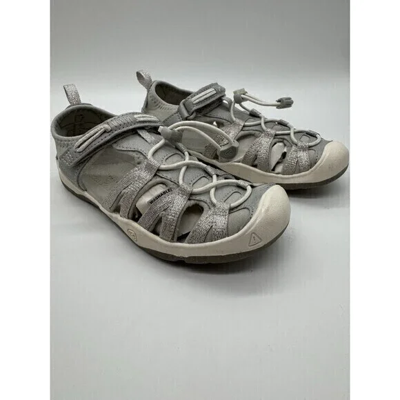 KEEN silver glitter moxie sandals water shoes kids size 13