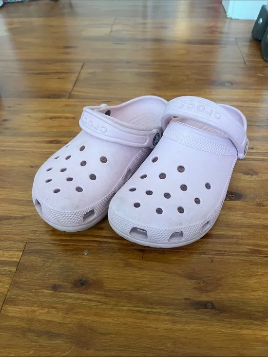CROCS Kids' Classic Clog in Pale Pink