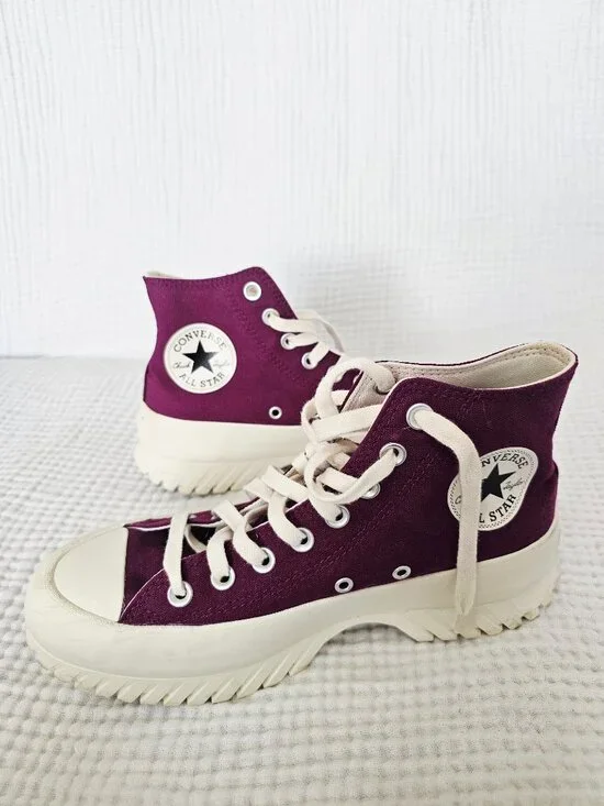 Converse Chuck Taylor All Star Lugged 2.0 Hi Top Plum Berry 8.5 Women, 6.5 Men