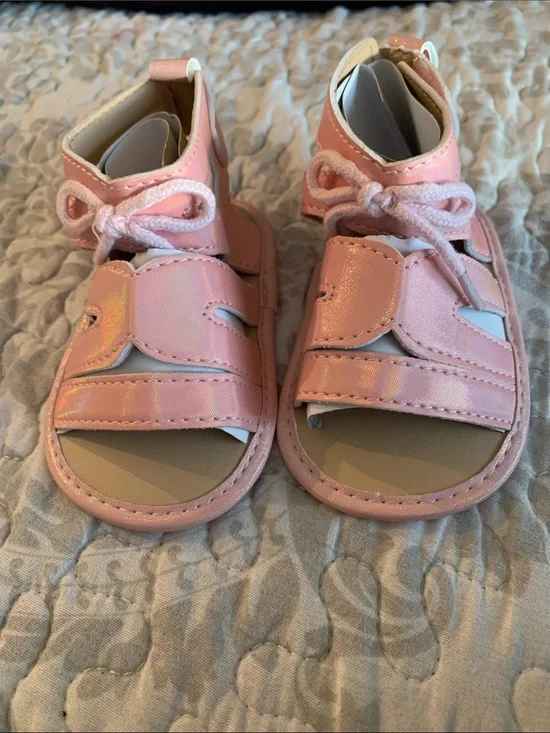 Pink Infant Open-Toe Sandals