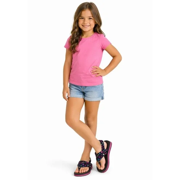SKECHERS Girls‎ Star Print Slingback Sandals Size 2 NWT