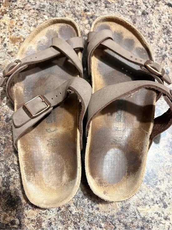Birkenstock Kids Brown Strappy Buckle Sandals