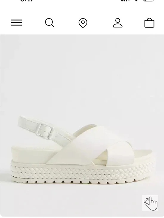 Torrid Wide Width Criss Cross Braided Platform Slingback Sandals