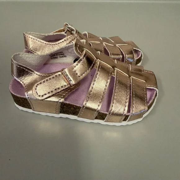 Tucker Tate girl‎ toddler Size 6 Morgan Fisherman's Sandals in Rose Gold