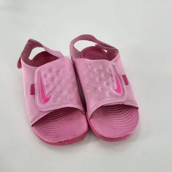 Nike sunray pink kids sandals 9c toddler girls summer shoes