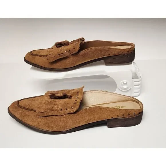 Jolimall Faux Suede Leather Slide Sandal Shoes Size US 6d