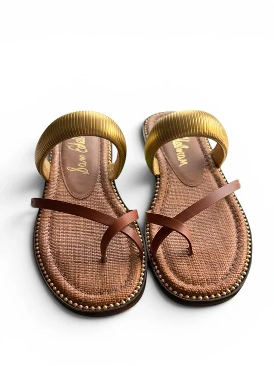 Sam Edelman Tillie Cognac Leather Sandals Size 9