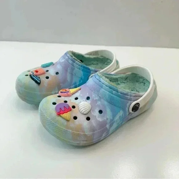 Crocs Children Solar Clouds Color Size C 12 Clogs Slip On Slipper‎ Lightweight