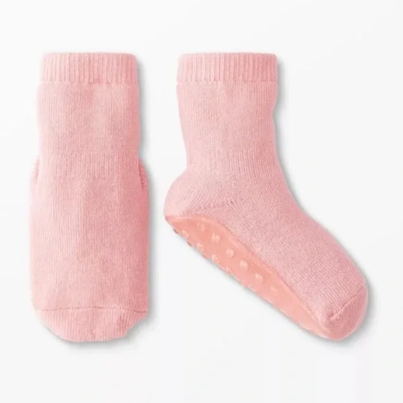Hanna Andersson- Baby Swedish Grip Sock Slipper, Pink, size 5/7