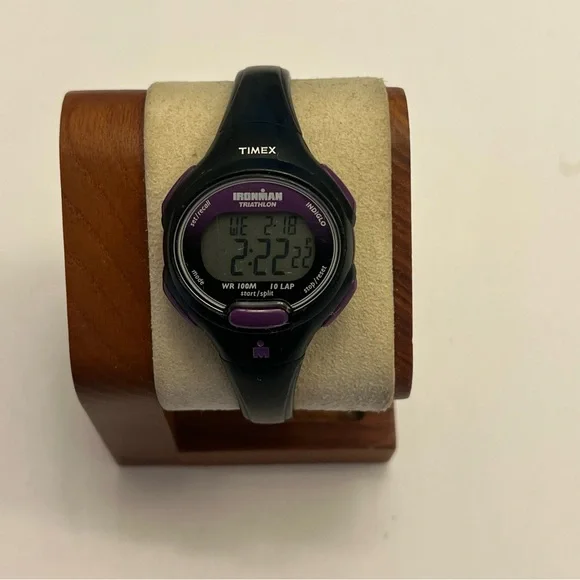 Timex‎ Women’s Ironman Essential 10-Lap Watch Black/Purple
