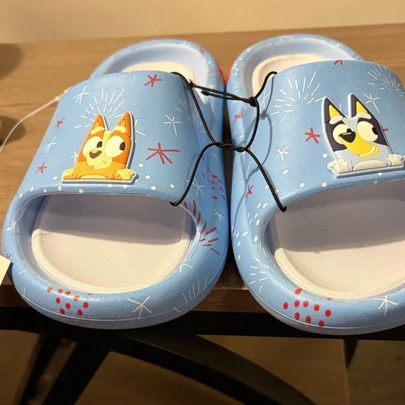 Kids Blue Character Slippers