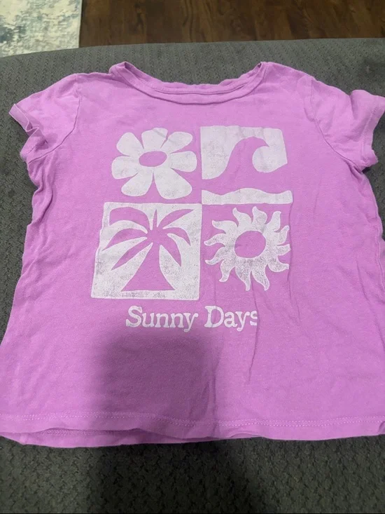 🟢10/$10 - Sunny Days Pink Graphic Kids T‑Shirt