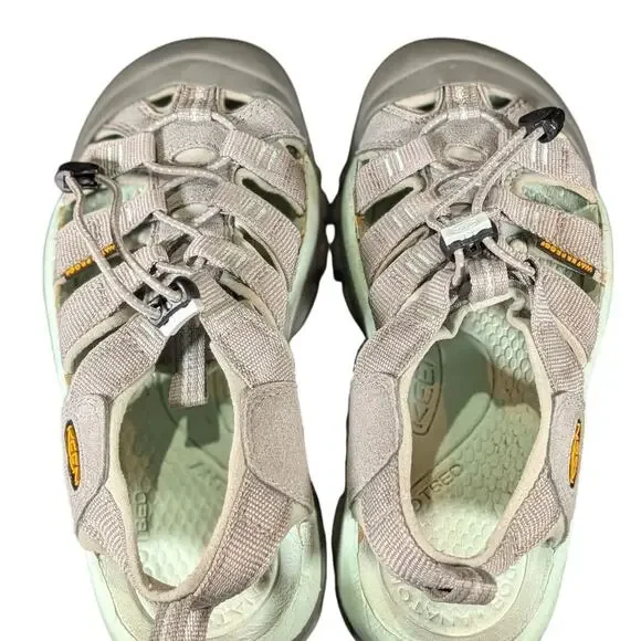 KEEN Newport H2 Waterproof Hiking Water Sandals Gray Mint Women's 6 Gorpcore