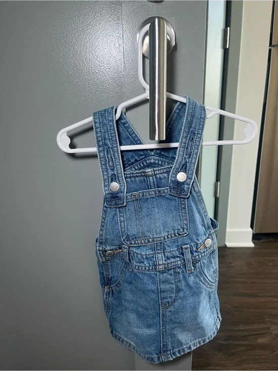 Old Navy Blue Denim Overall Dress for Kids