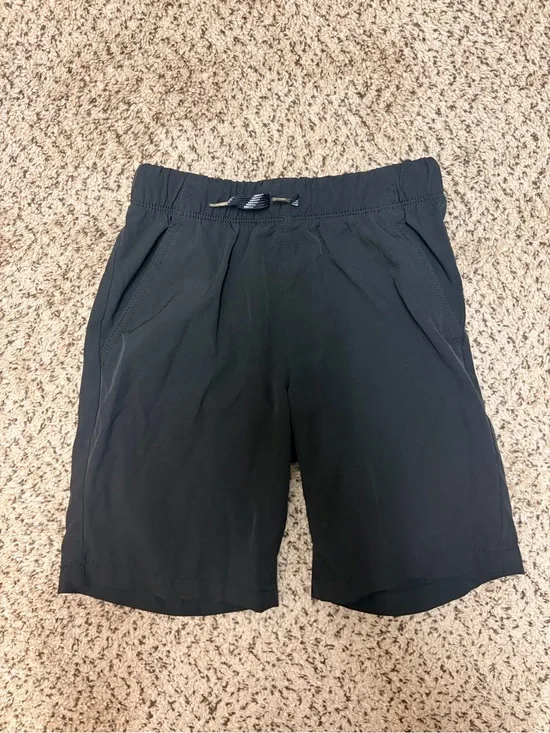 Old Navy Boys Black Athletic Drawstring Shorts Size L 10/12