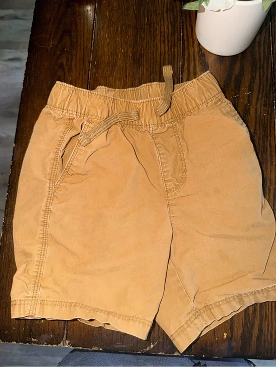 Old Navy Boys Tan Drawstring Cotton Shorts