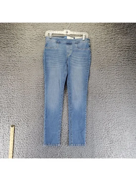 Old Navy Jeans Girls XL Light Blue Skinny Adjustable Waist Stretch Denim *NWT*