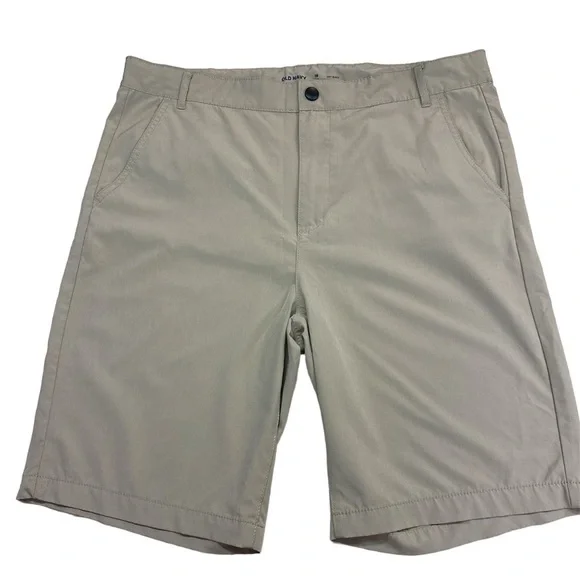 Old Navy Dry Quick Polyester Elastane Khaki Shorts 18 Plus