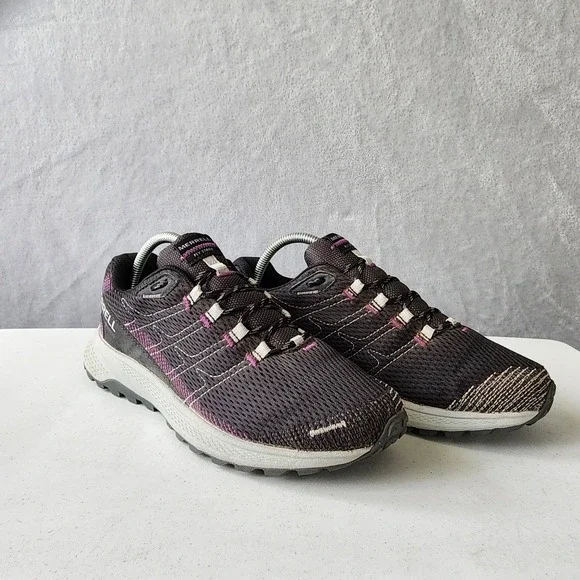 Merrell Fly Strike GTX Shoes Womens Size 9.5 Black Trail Hiking Gym Gore-tex