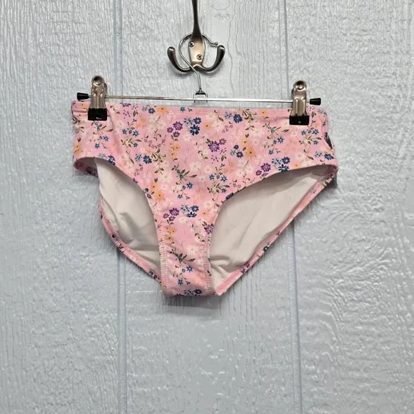 NWT Large Pink Floral Bikini Bottoms