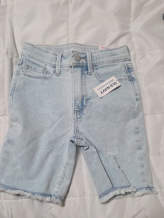 Old Navy Light Blue Denim Bermuda Shorts