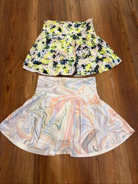 2 athletic Printed Skirts