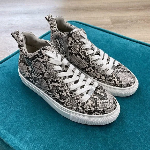 J Slides Sneakers Womens Size 6 Snake Print Ludlow Lace Up Shoes NWOT