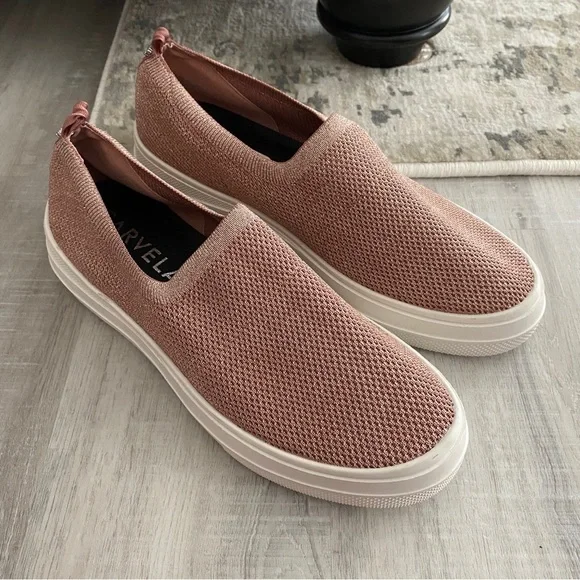 Carvela Campaign Stretch Pink Slip-On Sneakers