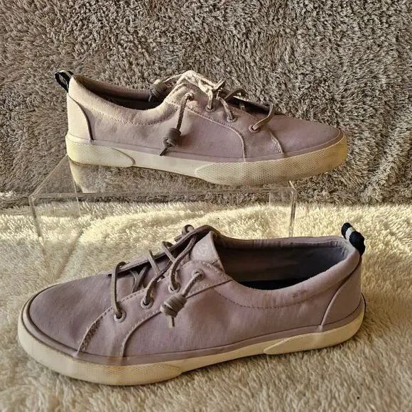 Sperry Top Sider Women's Canvas Pier Wave Low Top Sneaker Shoes Size‎ 9 Lavender